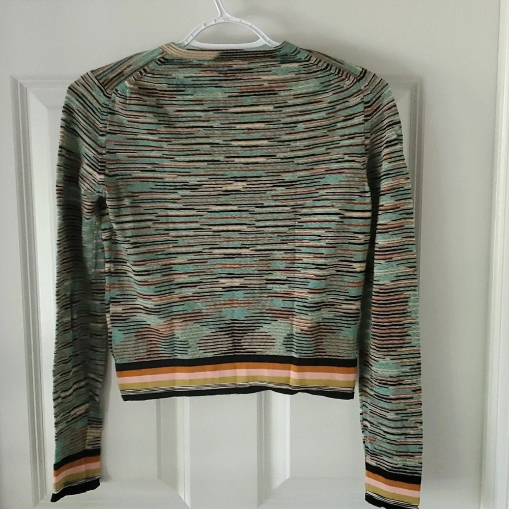 Missoni Multicolor Button Up Cardigan Sweater Size 2. - Picture 5 of 12